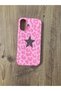 iPhone 16 Star Leopard Printed Velvet Inside Launch Silicone Phone Case (Pink Color) - 3