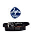 100% Genuine Leather Black Patent Leather Classic 3cm Men's Belt, 3cm Women's Belt, Unisex Compatible