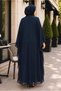 Chiffon Dress with Cape Detail 20986 - 4