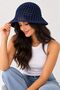 Natural Mesh Openwork Hand Knitted Cotton Bohemian Bucket Women's Hat - 7