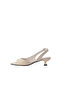 Women's Heeled Sandals Genuine Leather - 4