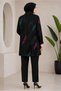 Patterned Satin Jacquard Tunic 21043 - 4