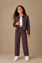 Childeer Girls' Printed Patterned Jacket and Pants Set Two-Piece Combination - 2