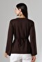 Women's Modal Slit Detailed Spanish Sleeve Blouse - 8