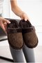 Women's Plush House Slippers Corduroy Closed Toe Soft Insole Stylish Winter Comfortable Slippers Model