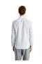 Nevavm Slim Fit Long Sleeve Striped Poplin Men's Shirt with Difference - 4