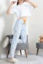 Rabbit and Carrot Pattern Pajama Bottoms - 2