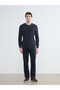 Nevavm Oval Collar Wool Blend Men's Knitwear Sweater with a Difference - 2