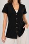 Wear It and Feel Comfortable. |   Women's V-Neck Front Buttoned Viscose Cardigan - 3