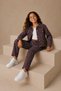 Childeer Girls' Printed Patterned Jacket and Pants Set Two-Piece Combination