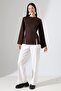 Women's Modal Slit Detailed Spanish Sleeve Blouse - 3