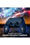 وحدة تحكم لاسلكية لجهاز PS4، مع كابل USB، بطارية 1000 مللي أمبير، اهتزاز مزدوج، تحكم بالحركة بستة محاور، 3 - 5
