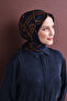 Geometric Patterned Sura Silk Scarf 9614Ds - 4