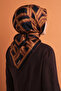 Geometric Patterned Sura Silk Scarf 9614Ds - 4