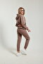 3 Thread Women's Tracksuit Set with Side Pockets, Bottom Top, Soft Fleece Inside - 3