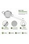 Deal Strainer Fine Mesh Sieve (8cm) Size Stainless Steel with Non Slip Handle Kitchen Craft Strainers for Loose Tea Cocktail Juice Flour Spices and Baking Silver Color - 2