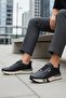 Genuine Leather Black Men's Comfort Casual Shoes - 7