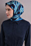 Geometric Patterned Sura Silk Scarf 9614Ds - 3