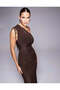 Rochie maxi, maro - XXL - 3