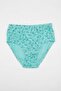 5-Pack 100% Cotton Elastic Waist Floral Patterned High Waist Plus Size Women's / Mom's Panties - Custom Made with Sleep Band Gift - 4