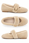 Mare Buckle Detailed Elastic Women's Home Slippers Ballerinas - 4