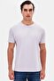 Slim Fit Galactic Lilac Plain Embossed Printed T-Shirt
