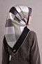 Geometric Patterned Sura Silk Scarf 9610Ds - 4