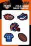 Iron-On American Football Woven Badge Set – Rugby Themed Clothing Patch and Kids' Repair Kit, 5 Pieces