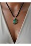 Malahit Stone Design Necklace -