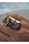Special Design Ring with Amethyst Stone- - 3