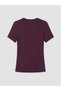 Vizyon New Season Purple Crew Neck Modal Blend Women's T-Shirt - 7