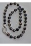 Black Pearl Design Necklace - - 4