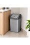 20L Flip-Top Waste Bin With Swing Lid, Pearl Grey - 2