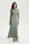 Çağla Viscose Blended Ribbed Knitwear Dress - 2