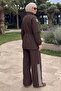 Striped Sports Suit 1717 - Brown - 4