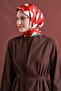 Geometric Patterned Sura Silk Scarf 9614Ds - 3