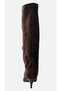 Vitoria Heeled Boots Genuine Leather Brown Crocodile Boots Suede - 7