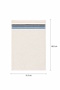 Natural Cotton Blue-Navy Blue Striped Hand Towel 31.5X46.5 cm Bathroom Kitchen Towel - 3