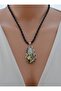 Citrine Stone Design Necklace - - 2