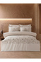 Verona Embroidered Cotton Satin Double Duvet Cover Set - 2