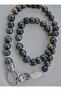 Black Pearl Design Necklace - - 2