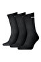 Sport Crew Lightweight 3-Pack Unisex Black Casual Style Socks 90794001