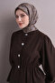 Geometric Patterned Sura Silk Scarf 9638Ds - 3