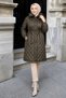 Quilted Coat Khaki Hm2956 - 4