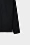 Ds Damat Regular Fit Black Hooded Scuba Coat with Fleece Inside - 6