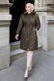 Quilted Coat Khaki Hm2956 - 3