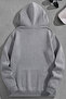 Unisex 3 Thread Cotton Gray Keepingup Print Loose Fit Sweatshirt Hoodie - 2