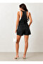 Women's Strappy Gardener Denim Shorts Jumpsuit Denim Salopet - 3