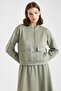 Torba Pocket Detailed Jacket Skirt Double Scuba Set Cagla 9469-Tk - 4