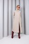 Women's Belted Long Judge Collar Trench Coat Oversize - 4